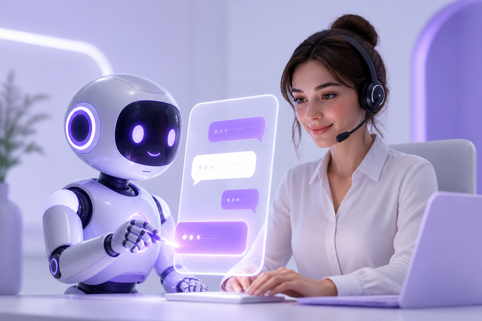 Assistant IA répondant automatiquement aux messages clients sur plusieurs canaux