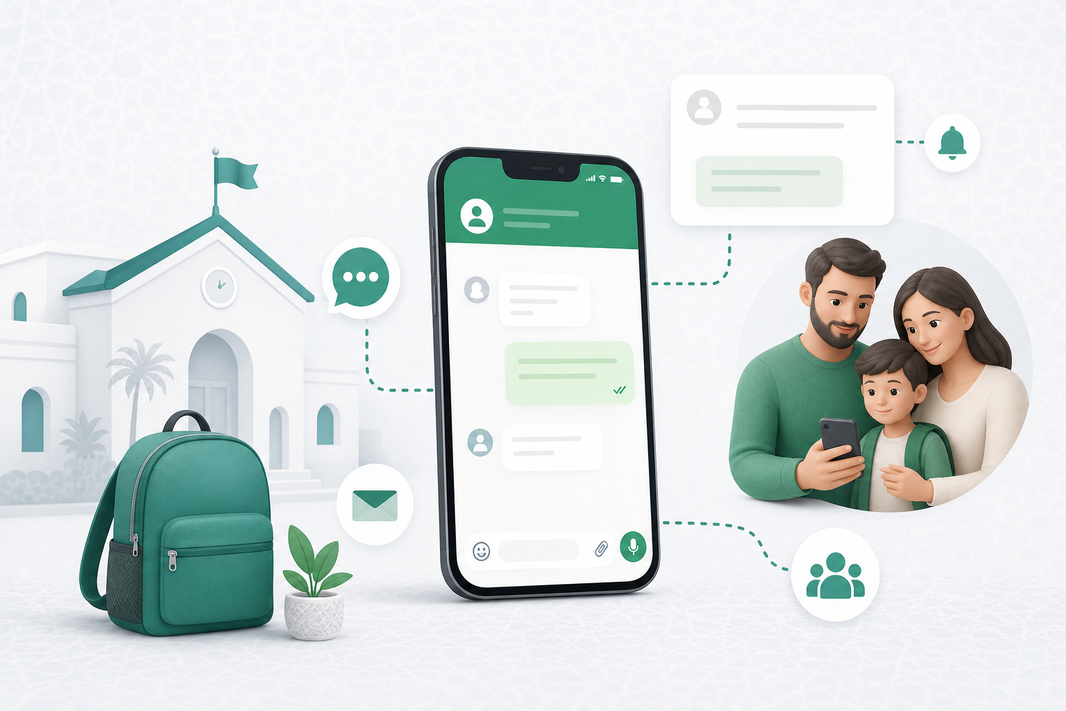 Communication digitale entre école parents et élèves via multicanal