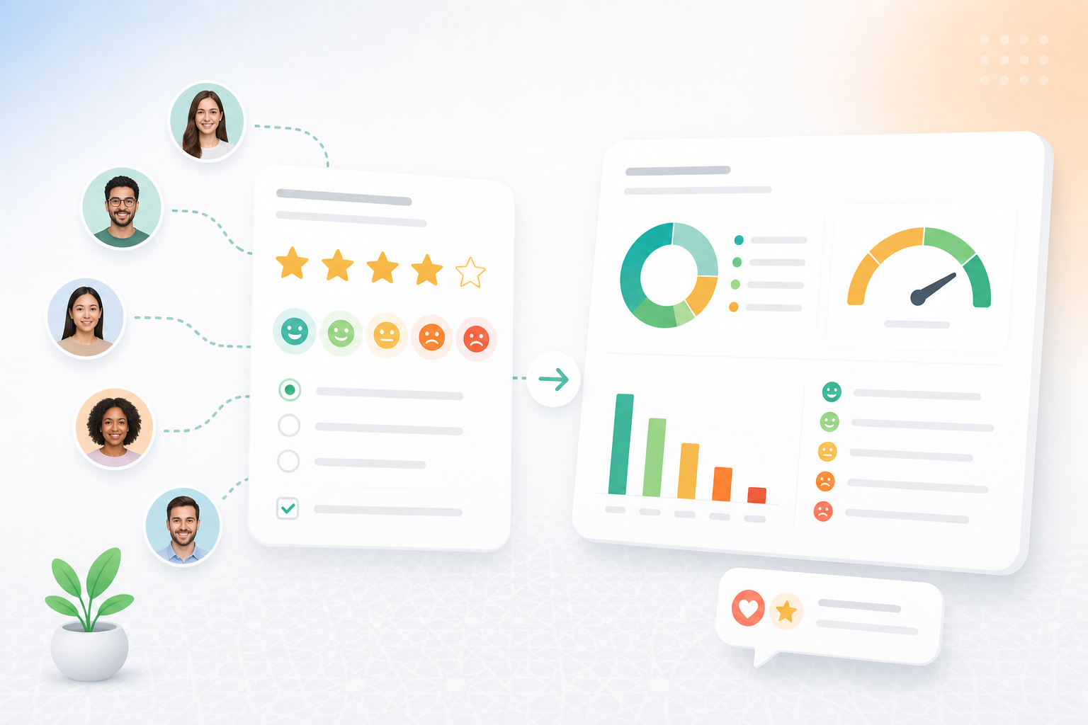Collecte et analyse du feedback client multicanal