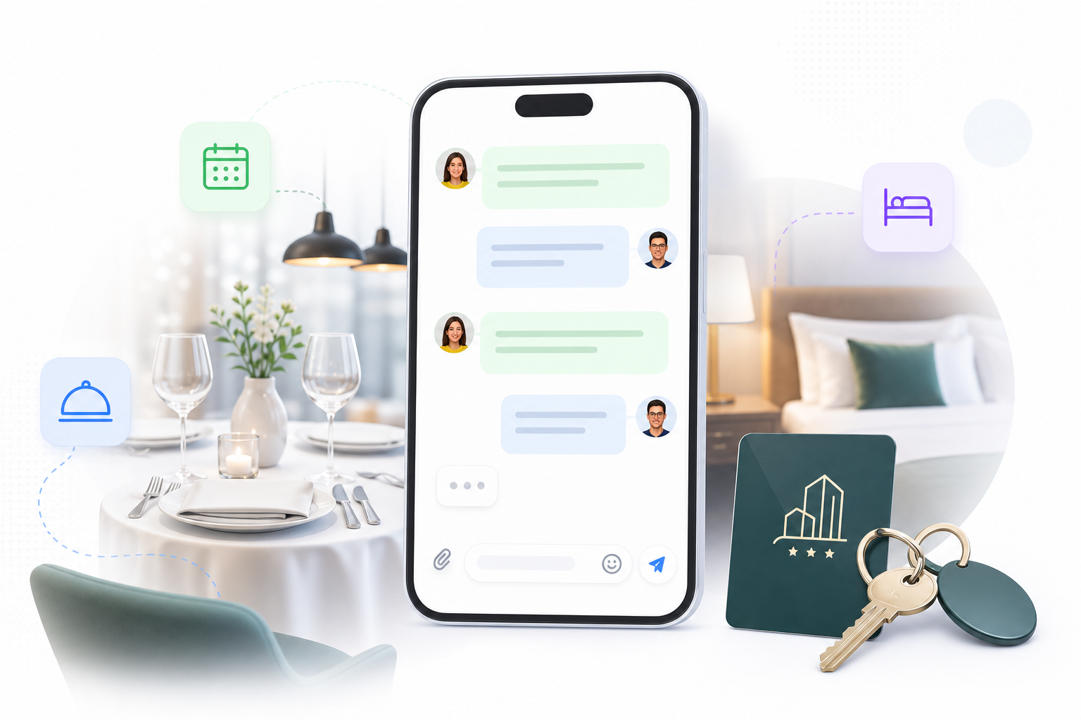 Gestion des réservations hôtel et restaurant via WhatsApp