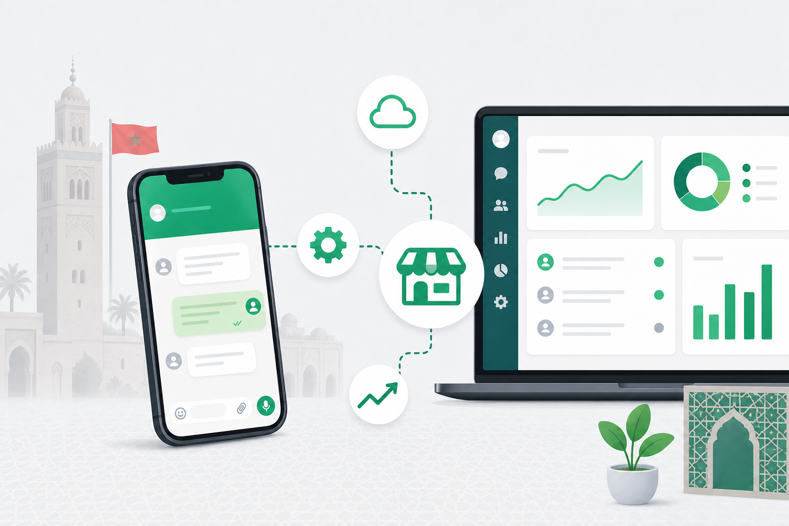 PME marocaine en pleine transformation digitale avec outils de communication unifiée